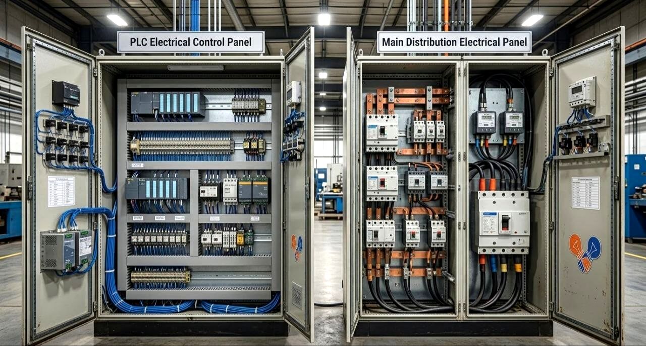 تابلو برق PLC و تابلو برق توزیع؛ دو ستون اصلی کنترل و مدیریت انرژی در صنعت