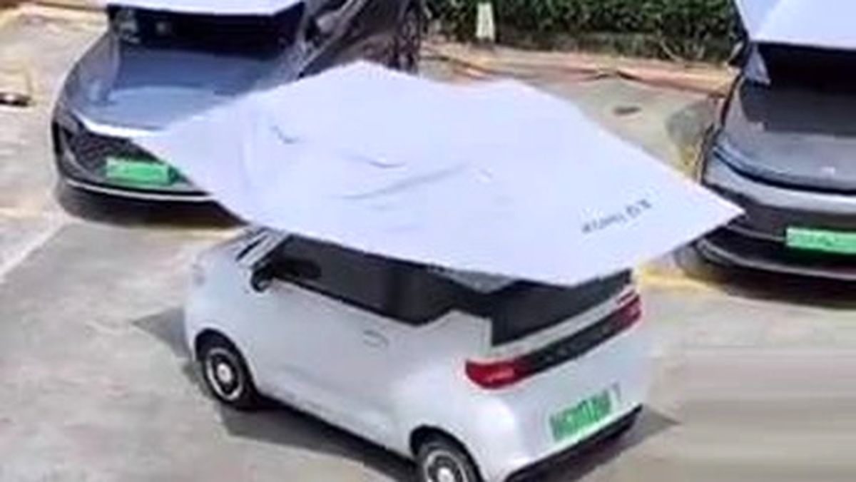 راهکار عجیب چینی ها برای محافظت از خودرو در گرما/ ویدئو