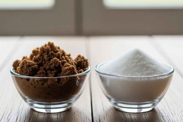 تفاوت‌ های کلیدی کالری و ارزش غذایی شکر قهوه ای