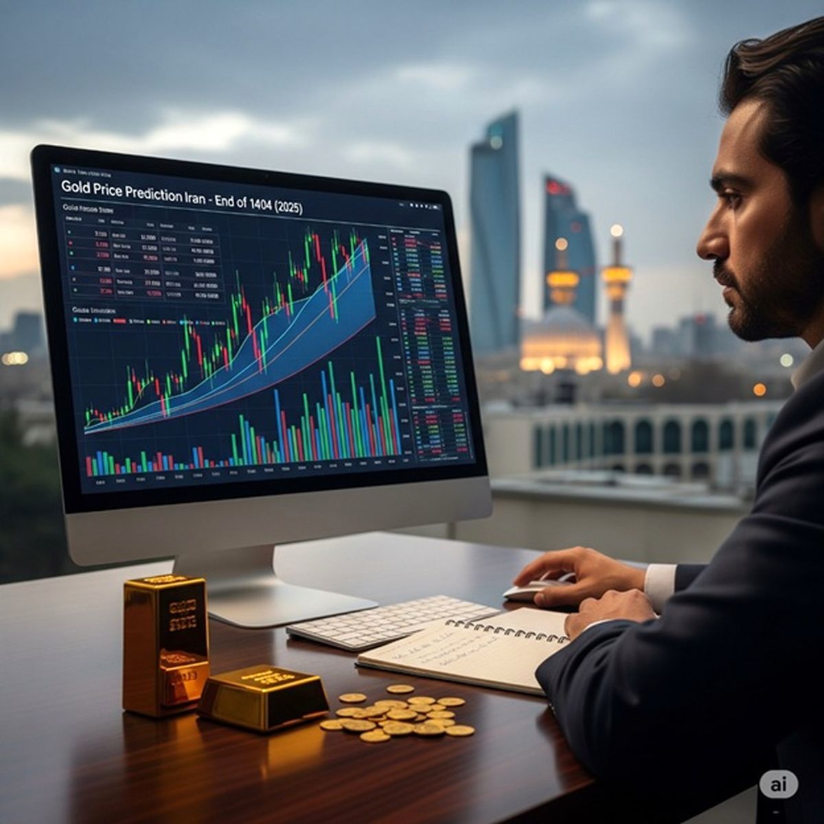 جدیدترین پیش‌بینی قیمت طلا تا پایان سال ۱۴۰۴